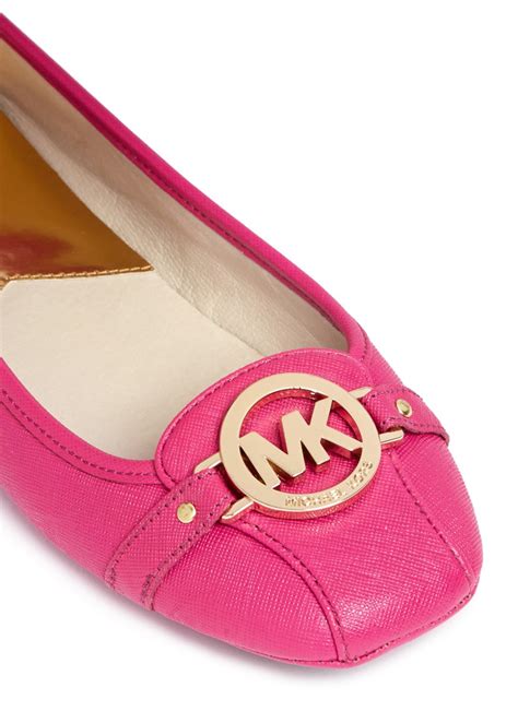 michael kors flats pink|michael kors snakeskin flats.